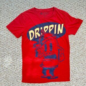 Penshoppe Pumped Up Tees Drippin Tshirt‎ Red XS